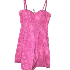 Pink Polka Dot Women's Sun dress size XXL